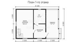 3d проект ДБW144 - планировка