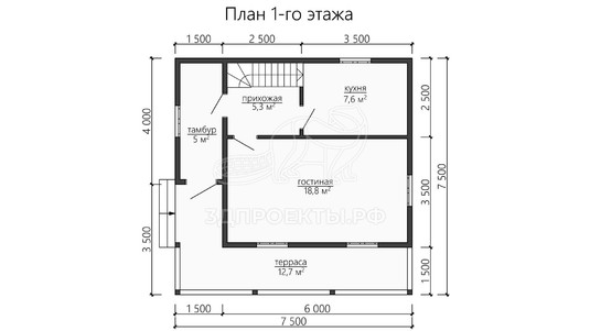 3d проект ДБW146 - планировка