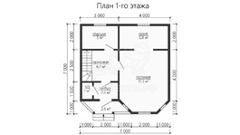 3d проект ДБW148 - планировка