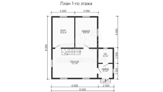 3d проект ДБW149 - планировка