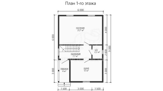 3d проект ДБW153 - планировка