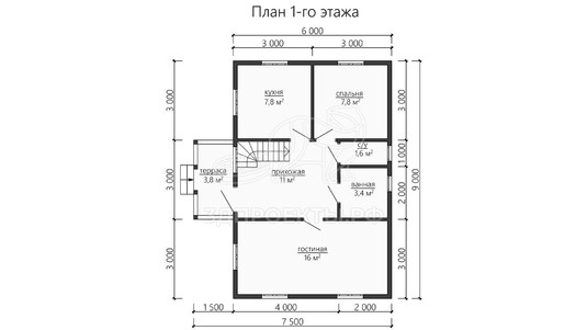 3d проект ДБW155 - планировка