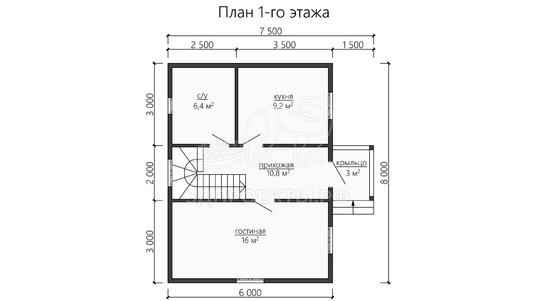 3d проект ДБW157 - планировка