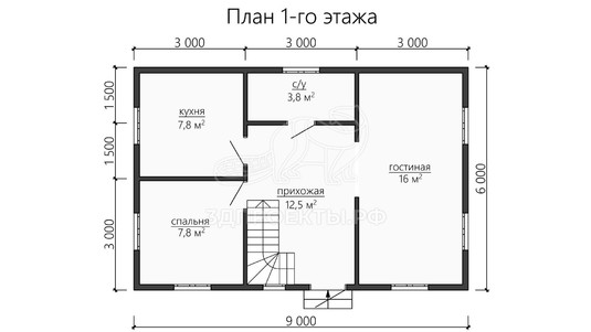 3d проект ДБW158 - планировка