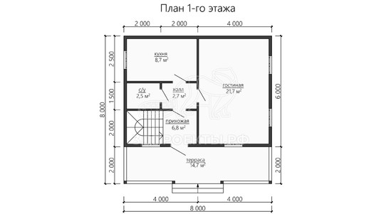 3d проект ДБW160 - планировка