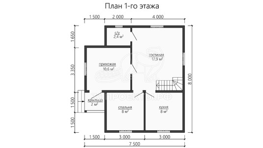 3d проект ДБW163 - планировка