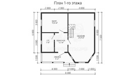 3d проект ДБW164 - планировка