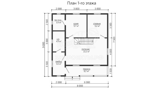 3d проект ДБW171 - планировка