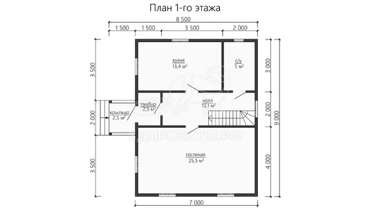 3d проект ДБW176 - планировка