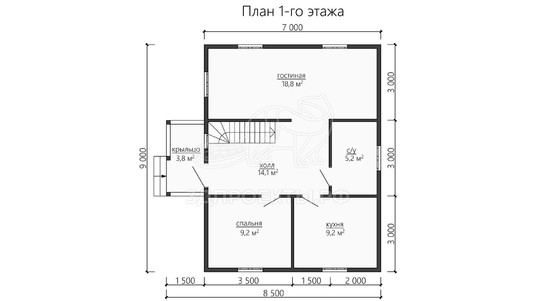 3d проект ДБW178 - планировка