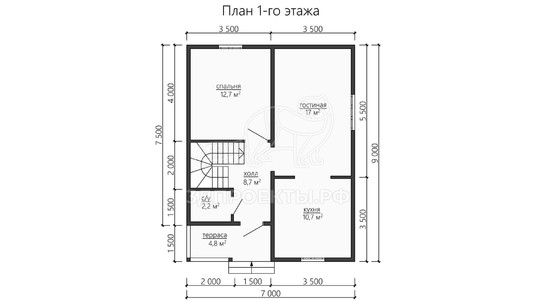 3d проект ДБW179 - планировка