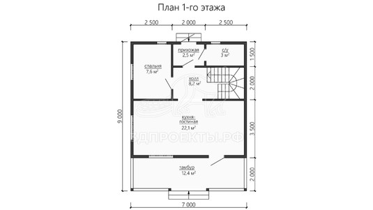 3d проект ДБW181 - планировка