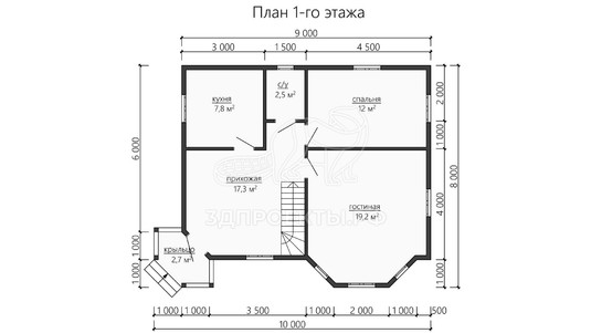 3d проект ДБW182 - планировка