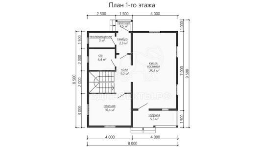 3d проект ДБW183 - планировка