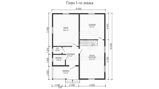 3d проект ДБW184 - планировка