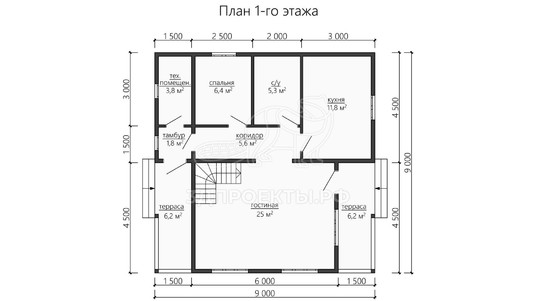 3d проект ДБW186 - планировка