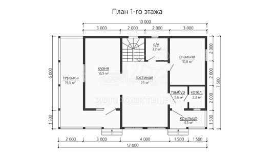 3d проект ДБW191 - планировка