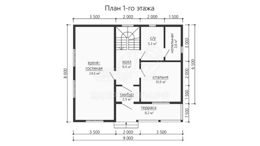 3d проект ДБW195 - планировка