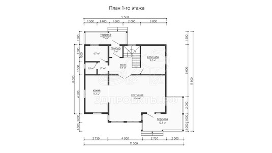 3d проект ДБW200 - планировка