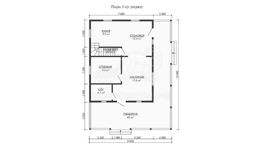 3d проект ДБW204 - планировка