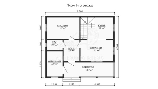 3d проект ДБW205 - планировка