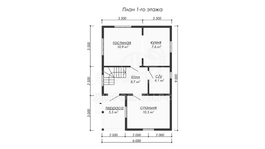 3d проект ДБW216 - планировка