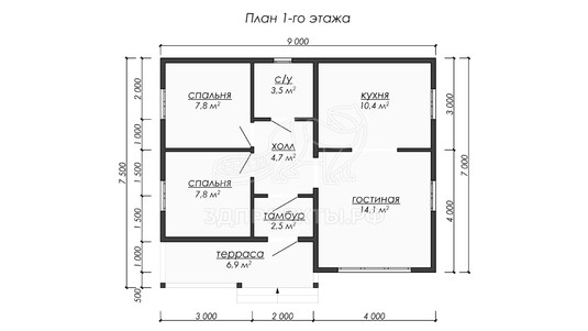 3d проект ДБW219 - планировка</div>