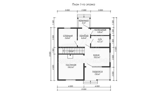 3d проект ДБW221 - планировка