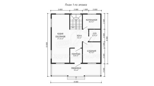 3d проект ДБW223 - планировка