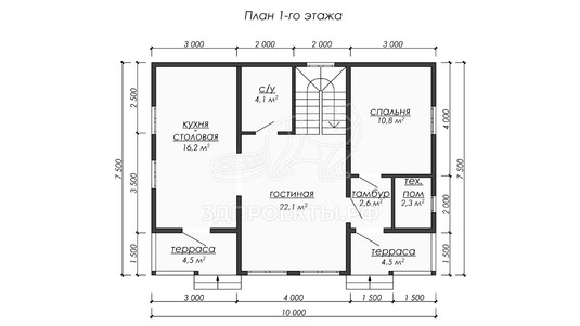 3d проект ДБW224 - планировка