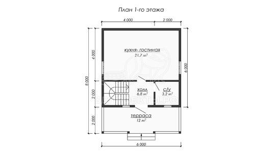 3d проект ДБW227 - планировка