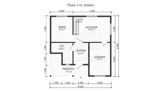 3d проект ДБW228 - планировка