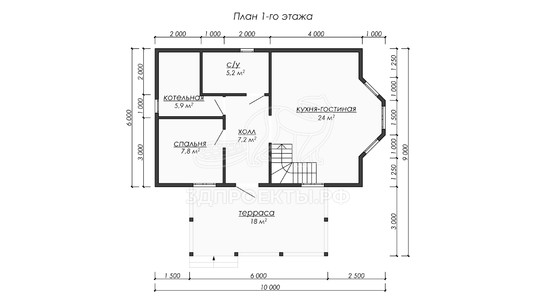 3d проект ДБW230 - планировка