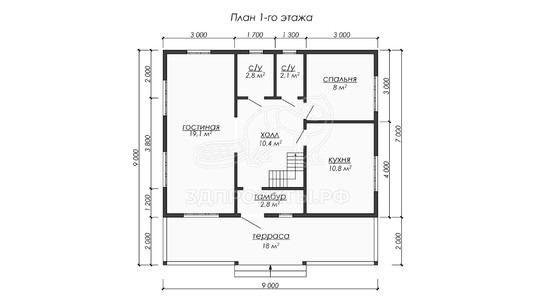 3d проект ДБW231 - планировка