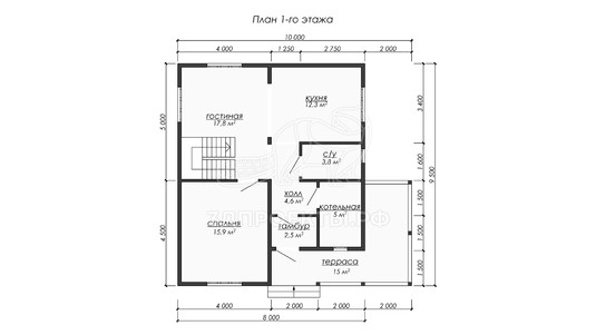 3d проект ДБW239 - планировка