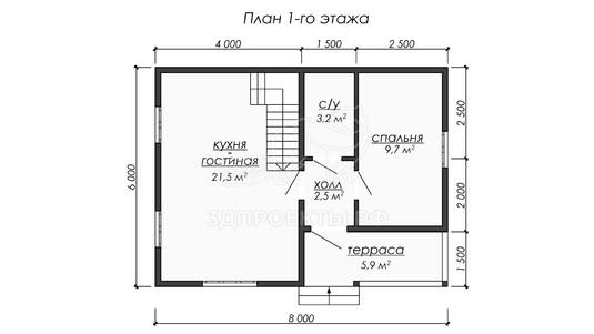 3d проект ДБW250 - планировка