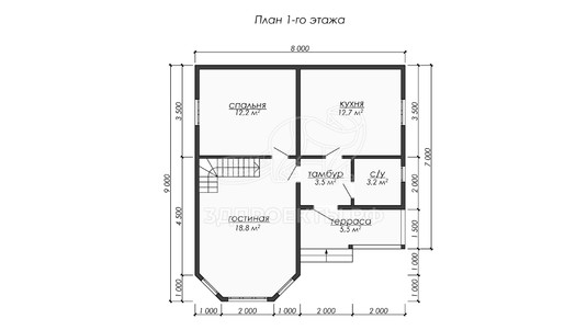 3d проект ДБW253 - планировка