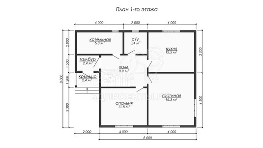 3d проект ДБW257 - планировка