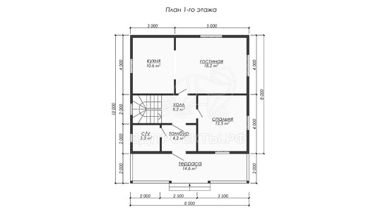 3d проект ДБW260 - планировка