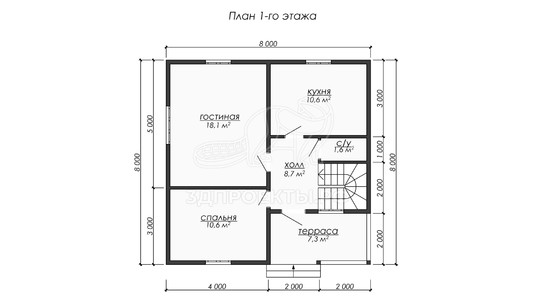 3d проект ДБW266 - планировка