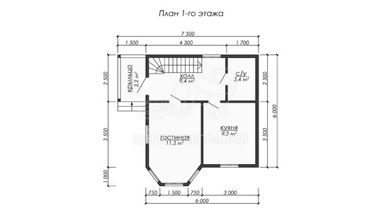 3d проект ДБW269 - планировка