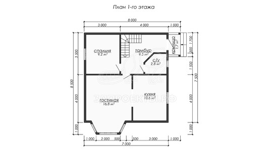 3d проект ДБW272 - планировка