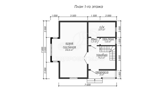 3d проект ДБW276 - планировка