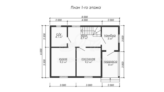 3d проект ДБW277 - планировка