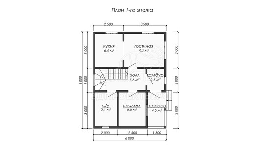 3d проект ДБW287 - планировка