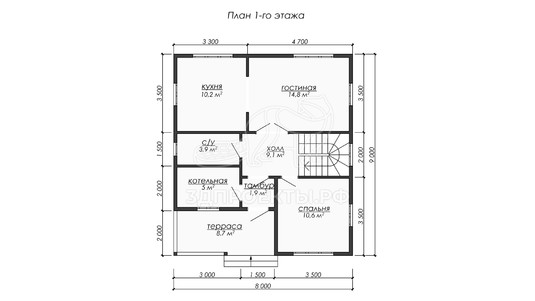 3d проект ДБW288 - планировка