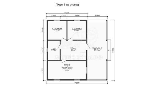 3d проект ДБW299 - планировка