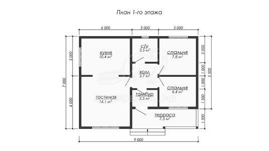 3d проект ДБW300 - планировка</div>