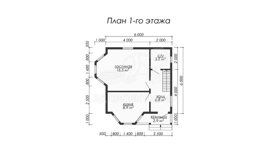 3d проект ДКW030 - планировка