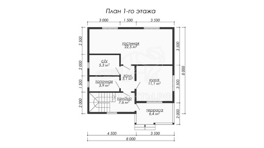 3d проект ДКW033 - планировка